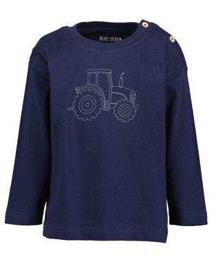 Boy's Navy Tractor Long Sleeve Top 977678