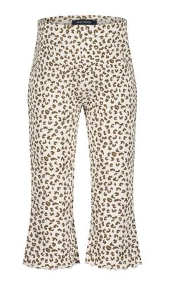 Girl's Offwhite Animal Print Leggings 965121