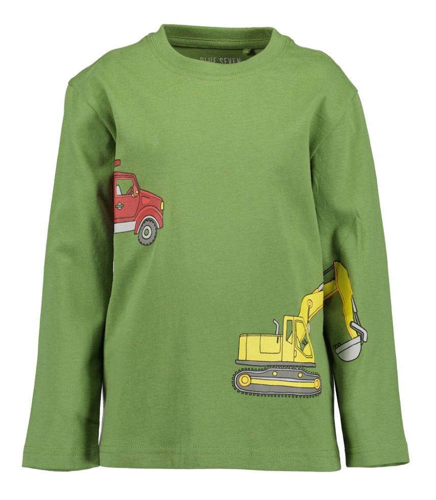 Boy's Green Trucks Long Sleeve Top 850807, Size: 3Y
