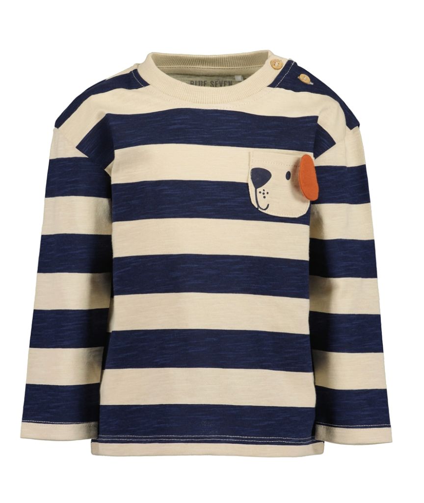 Boy's Pebble Stripes Long Sleeve Top 977672, Size: 6-9M
