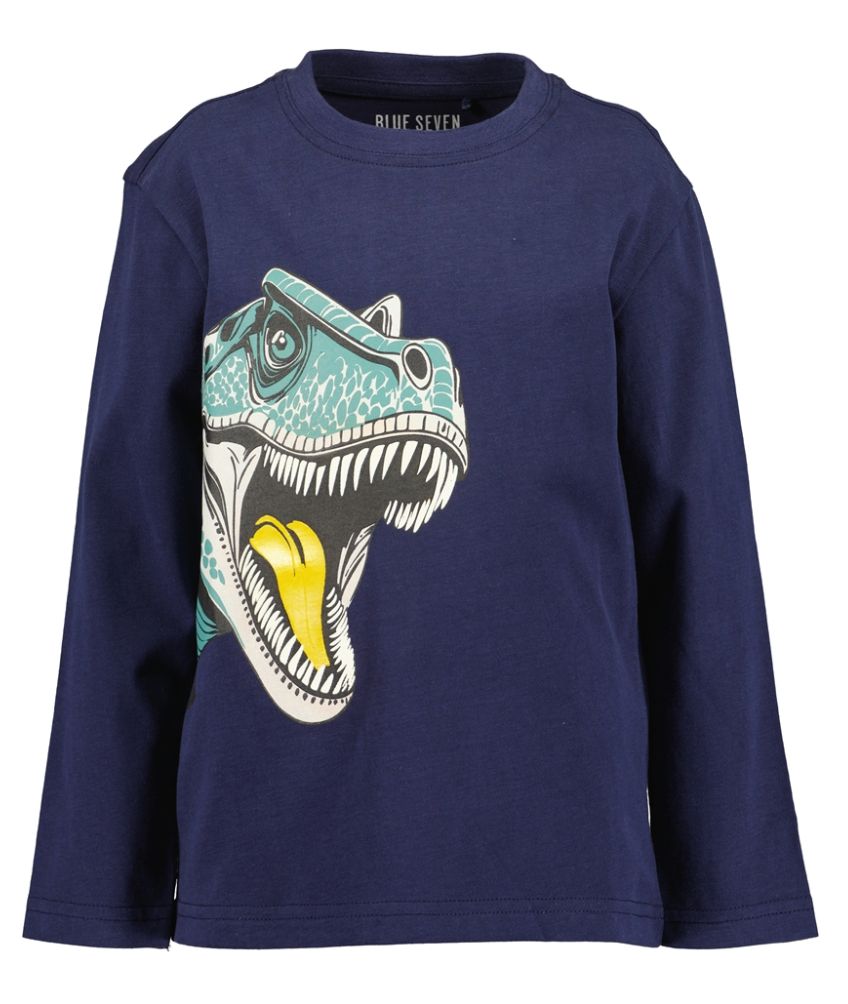 Boy's Navy Dino Long Sleeve Top 850802, Size: 3Y