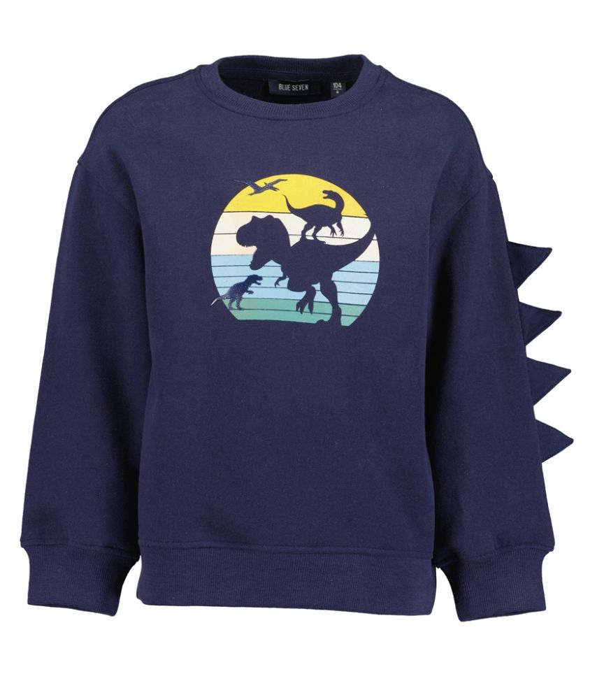 Boy's Navy Dino Sweatshirt 864791, Size: 3Y