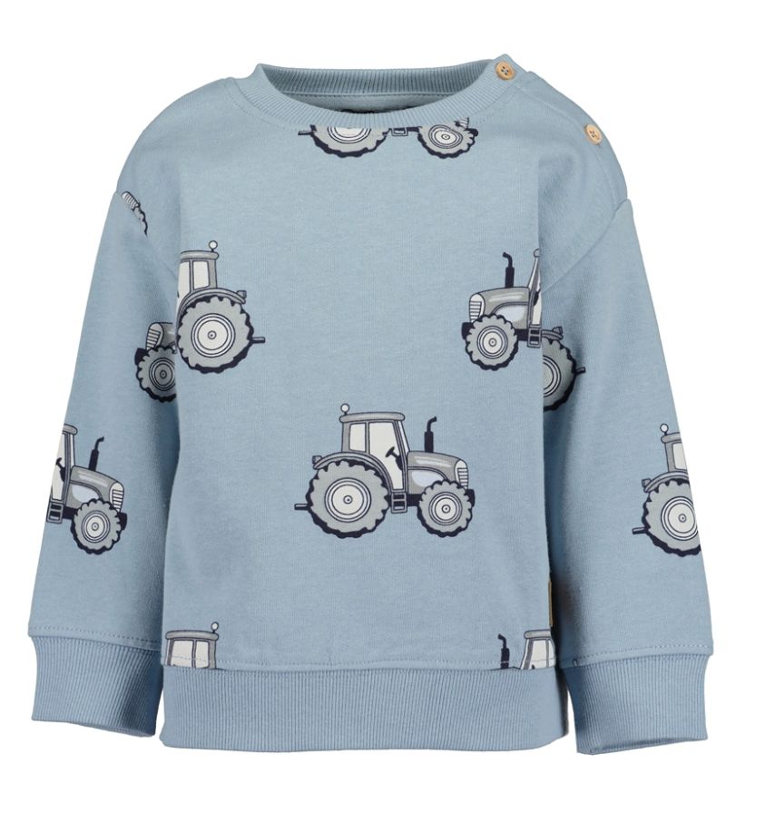 Boy's Blue Tractor Sweatshirt 984156, Size: 6-9M