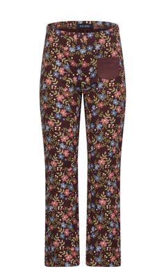 Girls Burgundy Floral Leggings 775193