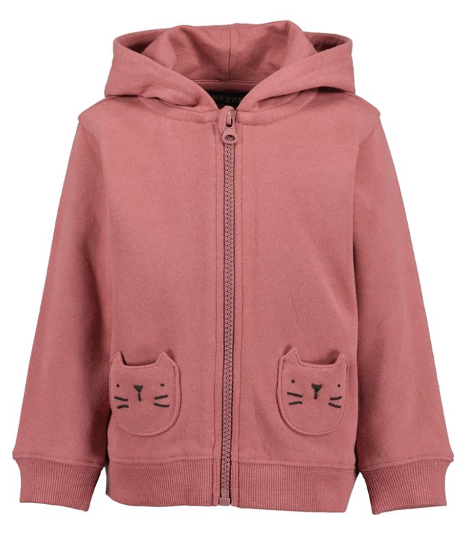Girl's Wine Cats Zipped Hoodie 957110