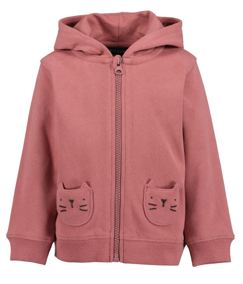 Girl's Wine Cats Zipped Hoodie 957110, Size: 6-9M