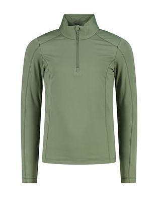 Girl's Plain Softech HZ Turtleneck 30L1135 | Green Tea
