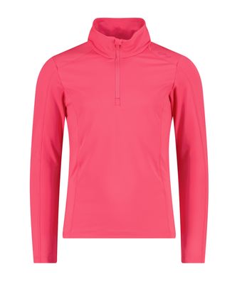 Girl's Plain Softech HZ Turtleneck 30L1135 | Glow Pink