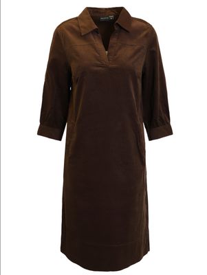 Brandtex 3/4 Sleeve Dress | Chocolate Brown | 80002