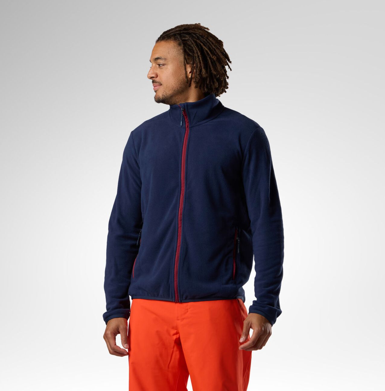 Men's Polar Fleece Jacket | Dark Navy, Size: M, Style: RLPML03715