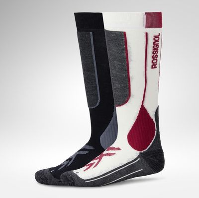Essential 2-Pack Ski Socks | White