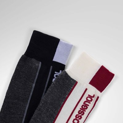 Essential 2-Pack Ski Socks | White