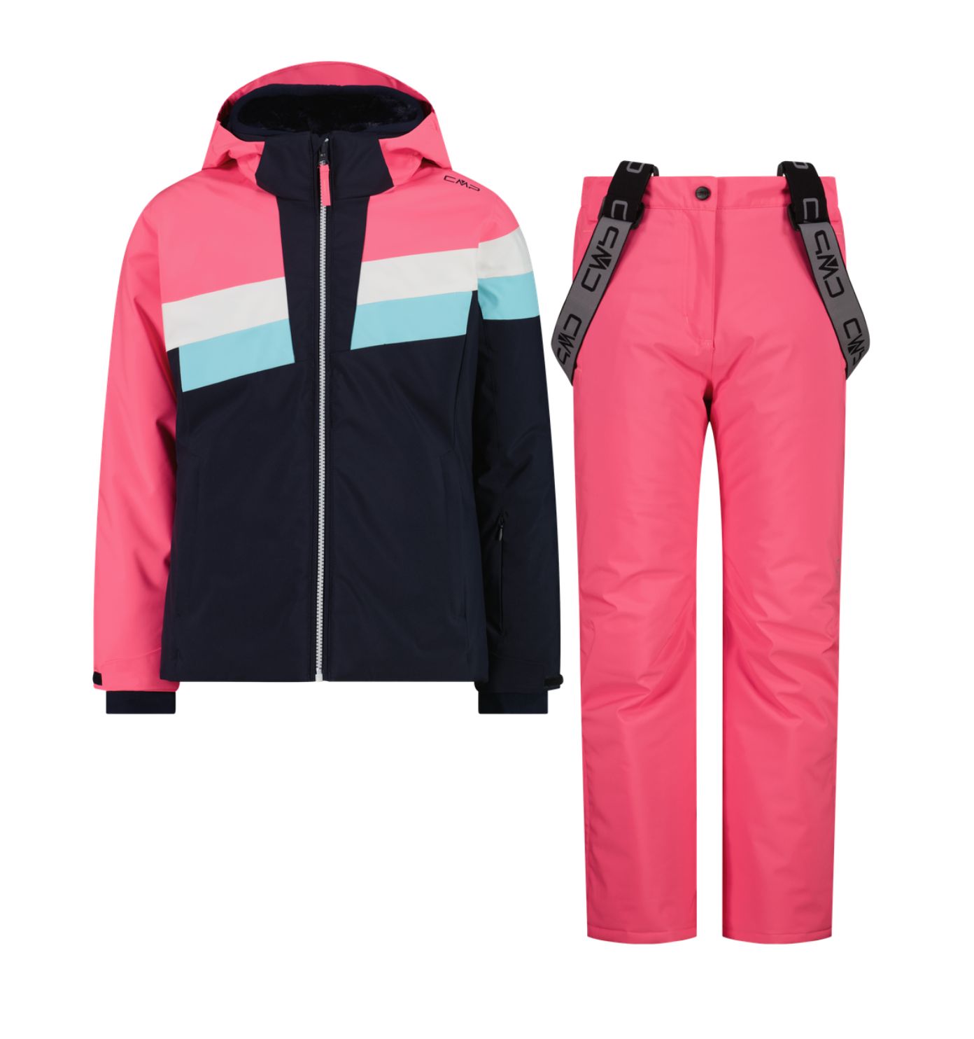 Girl's Twill Ski Set | Glow Pink 34W4815, Size: 98