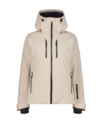Women's Stretch Hooded Ski Jacket |  Kaki 36W0676