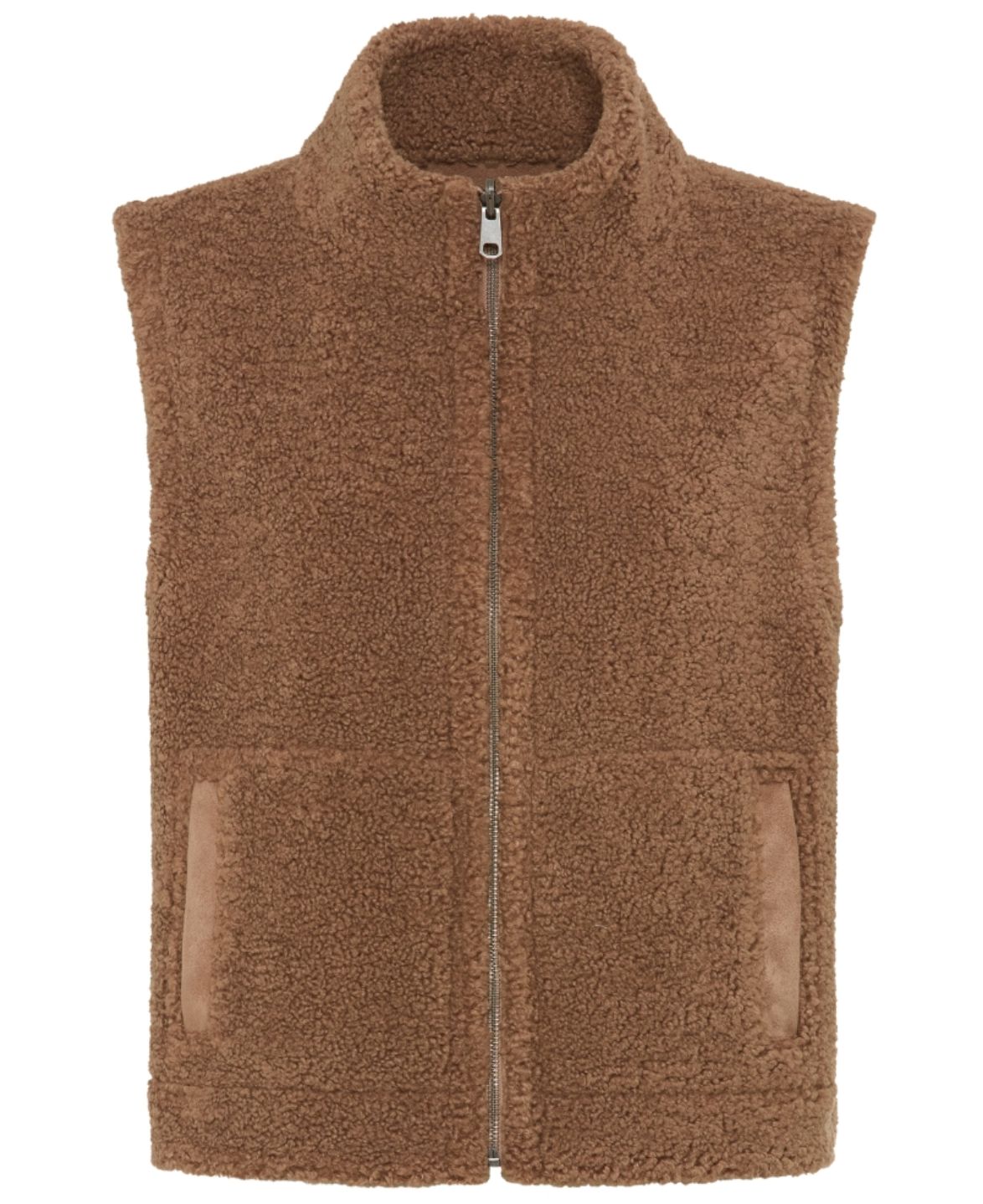 Mountain Resort Hazelnut Teddy Fleece Reversible Gilet | 15001703, Size: 10