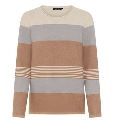 Mountain Resort Hazelnut Melange Striped Jumper | 11004968