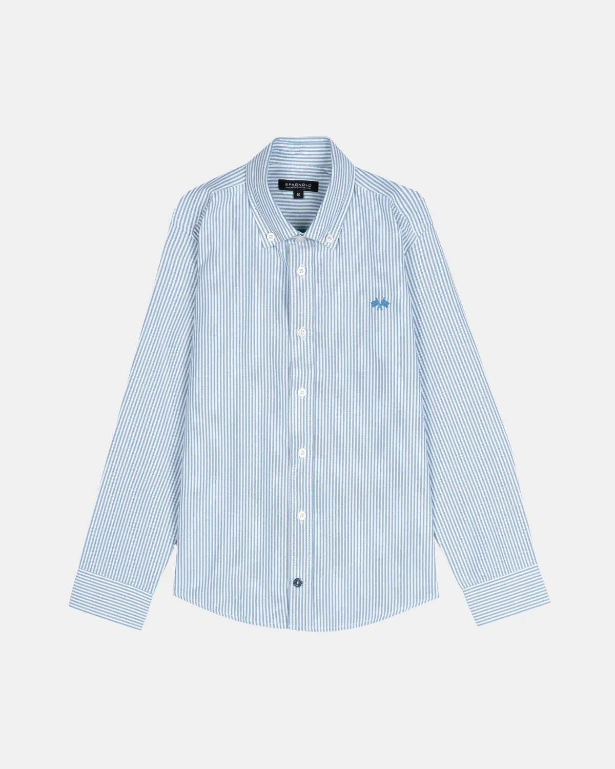 Boy's Blue Striped Oxford Shirt, Size: 10Y, Style: 504752546X12