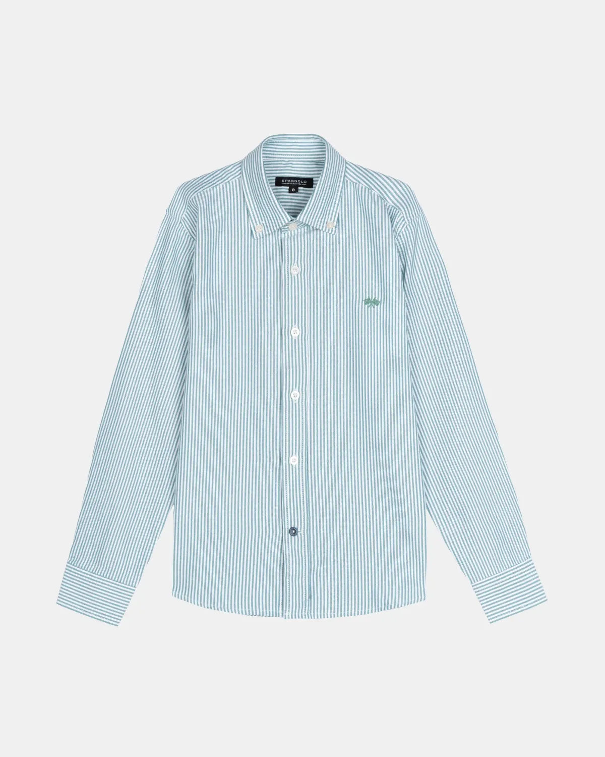 Boy's Green Striped Oxford Shirt, Size: 10Y, Style: 504752546X12