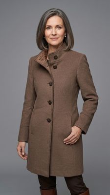 Long Wool Coat Cappuccino