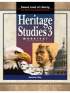 Heritage Studies Teacher Worktext Grade 3 2nd Edition
