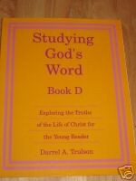 Studying Gods Word Book D Teacher Manual