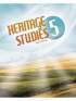 Heritage Studies Grade 5 Student Text 3rd Edition