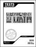 Fundamentals of Math Testpack Answer Key 2nd Edition (7th Grade)