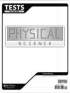 Physical Science Test Pack Answer Key 4th Edition (9th Grade)