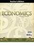 Economics Grade 12 Teacher's Edition 2nd Edition