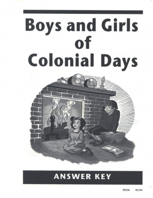 Boys and Girls Of Colonial Ak (answer Key Grade 4)