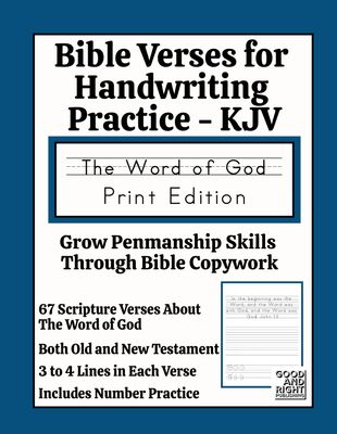 KJV Bible Verses for Handwriting Practice -The Word of God -PRINT
