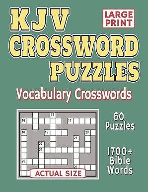 KJV Crossword Puzzles -Large Print