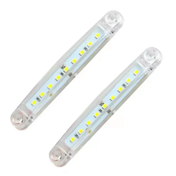 9 LED&#39;li Beyaz Parmak Lamba - 12V-24V Uyumlu Pozisyon Lambası
