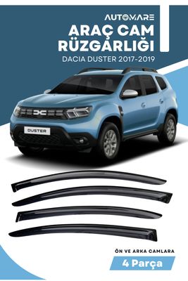 DACIA DUSTER 2017-2019 uyumlu oto camlara özel ölçü cam rüzgarlığı rüzgarlık