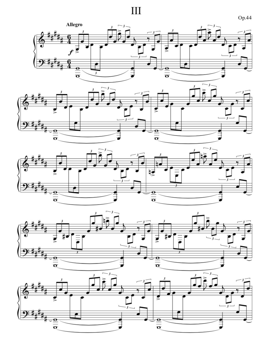 Concert Étude Op.44, No.3 [PDF file]