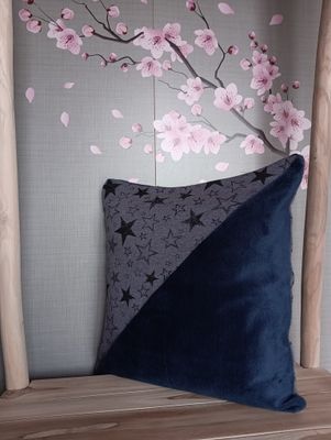 Housse de coussin "étoiles"
