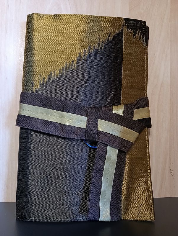 Support bloc-note A5 "brun-doré"