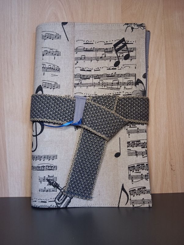 Support bloc-note A5 "musique"