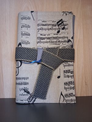 Support bloc-note A5 "musique"