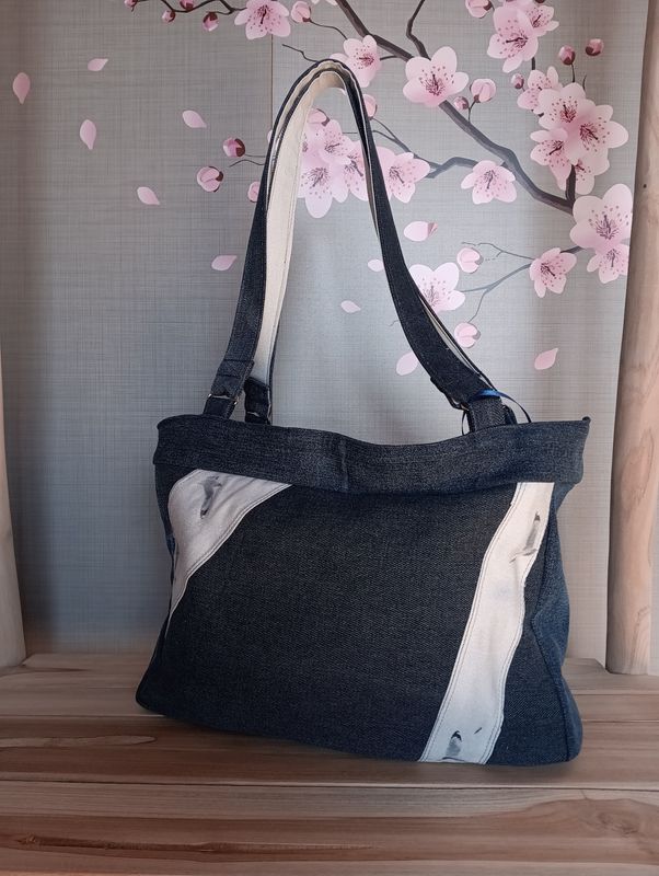 Sac à main "oiseaux gris"