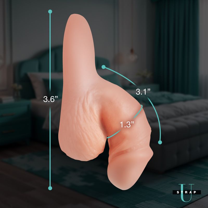 3.6&quot; Silicone Packer Dildo - Light