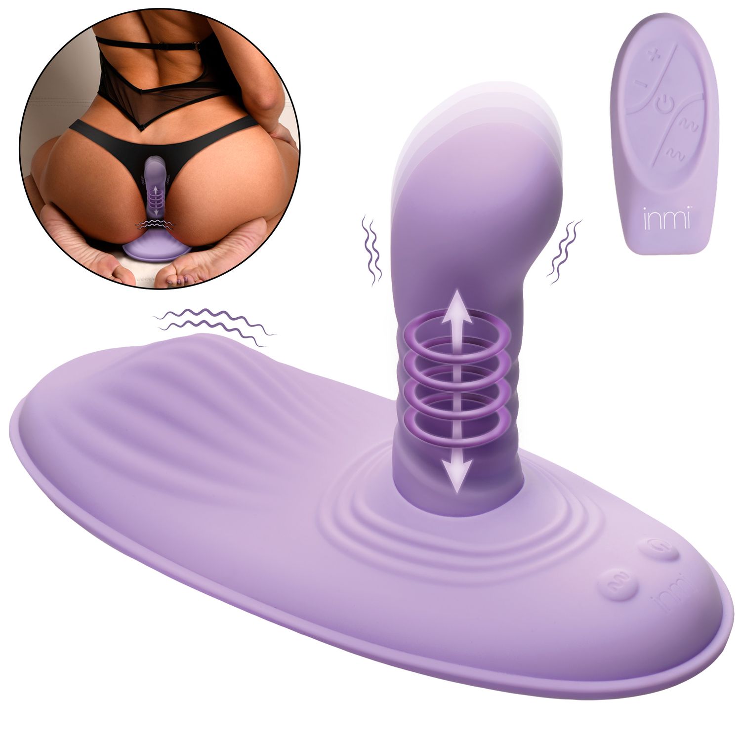 Thrust n&#39; Grind Thrusting and Vibrating Silicone Sex Grinder