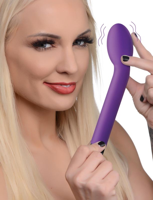10X Silicone G-Spot Vibrator - Purple