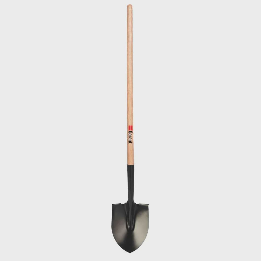 GARANT - Round Point Shovel, Long Wood Handle