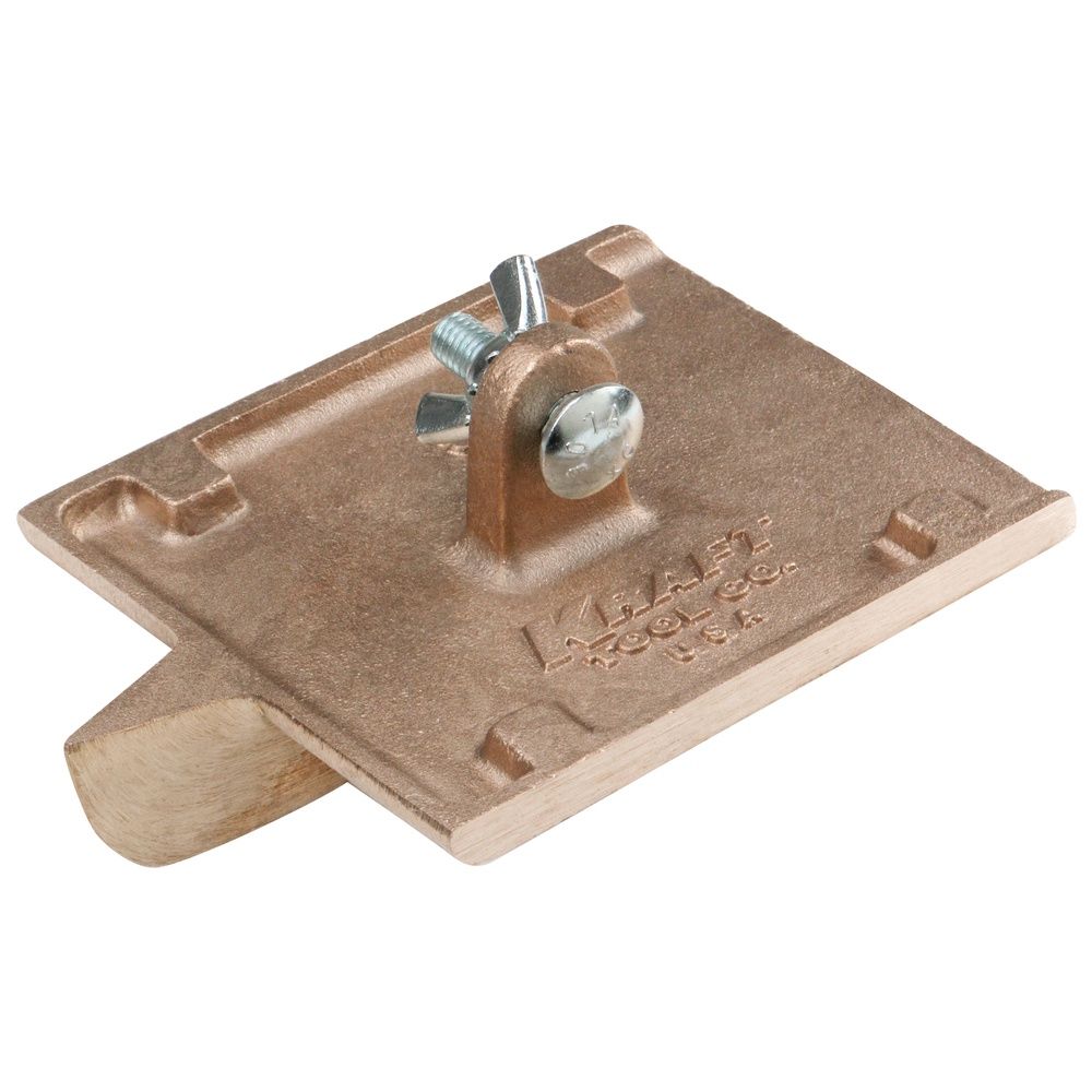 KRAFT - 6"x4-1/2" 1/2"D 1/4"R Bronze Walking Groover w/o Hdl
