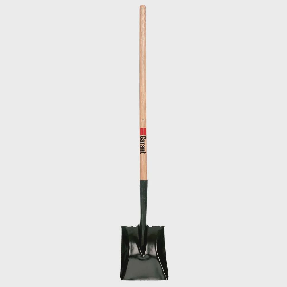 GARANT - Square Point Shovel, Long Wood Handle