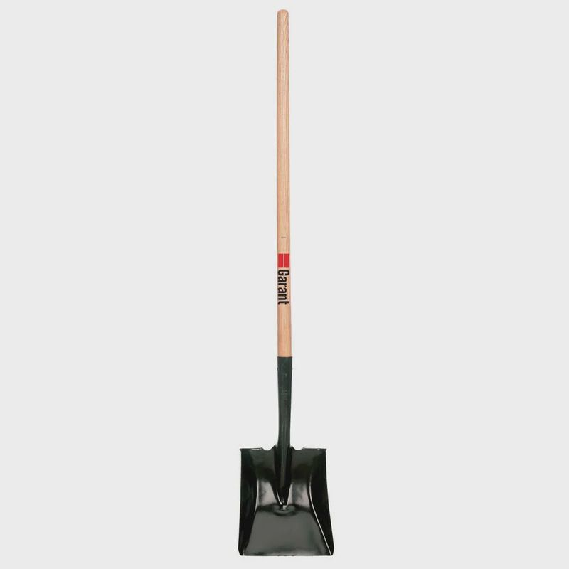 GARANT - Square Point Shovel, Long Wood Handle