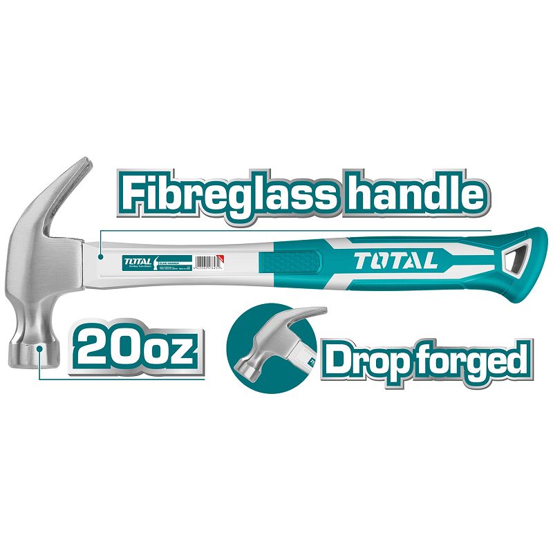 TOTAL - 20oz Claw Hammer