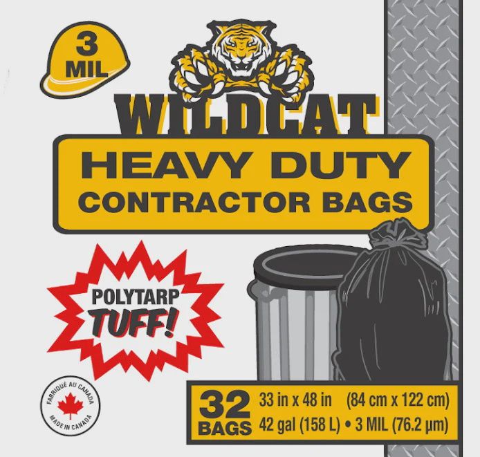 WILDCAT - HEAVY DUTY CONTRACTOR BAG