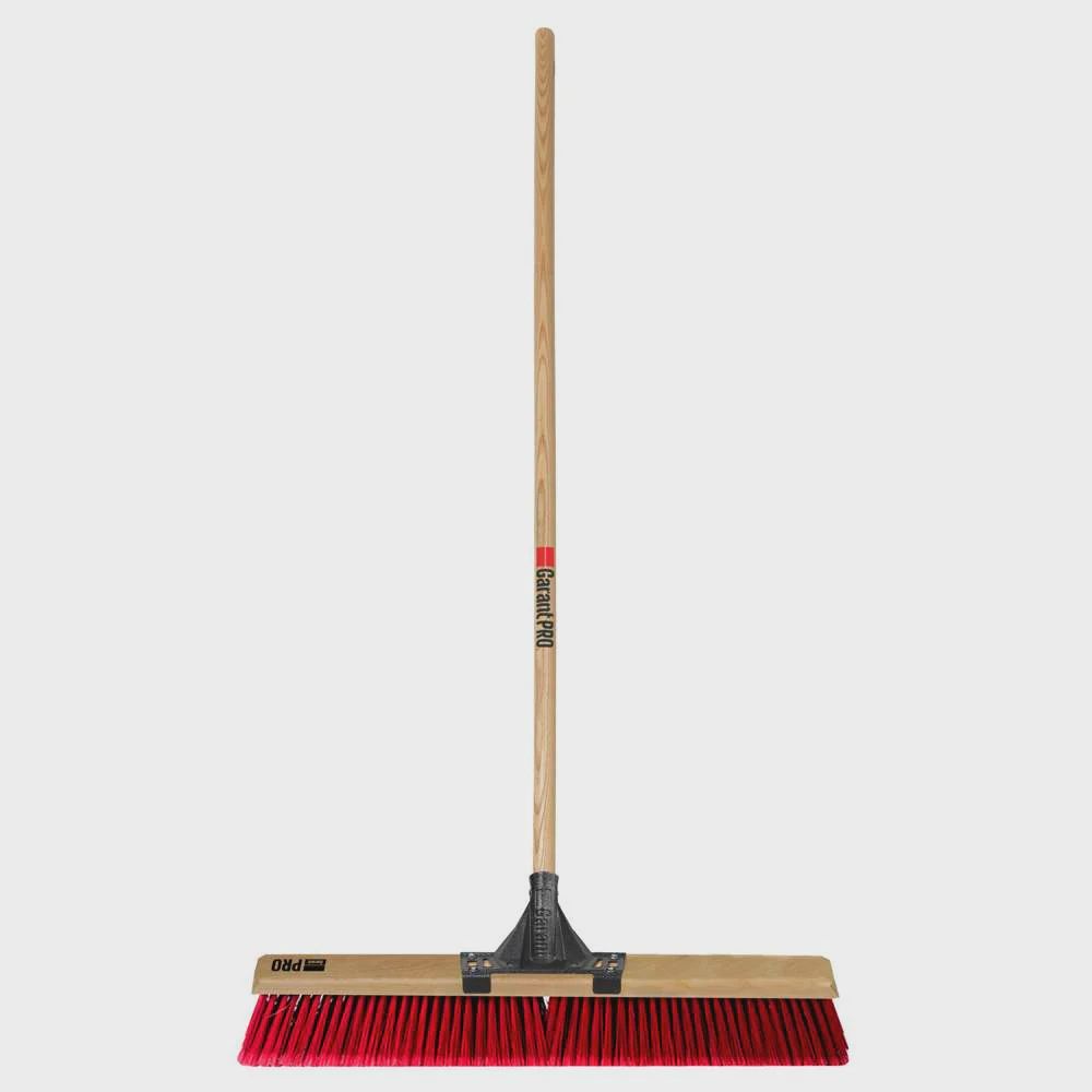GARANT - Push Broom, 24", Multi, Wood Handle